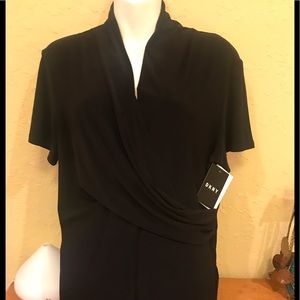 DKNY black blouse